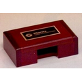 Rosewood Finish Business Card Box